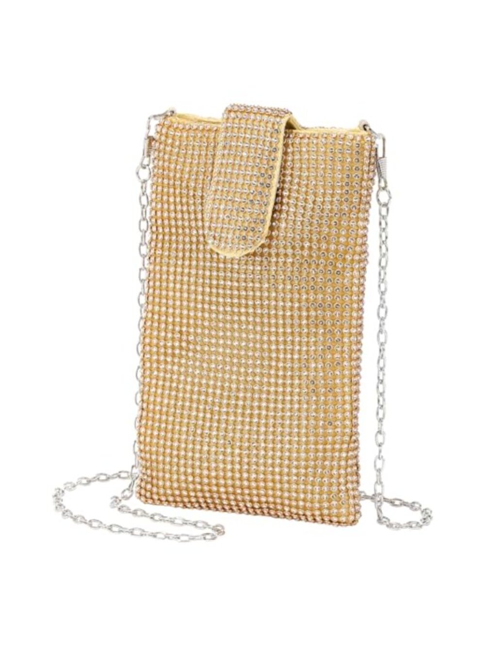 Crystal Rhinestone Evening Clutch Crossbody Bag Small Sparkly